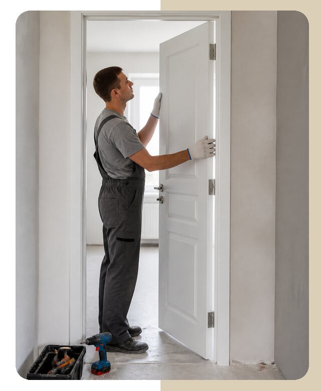 Установка эмалированной двери в Нальчике по цене от 4663 р. | ДвериЛегко-Нль