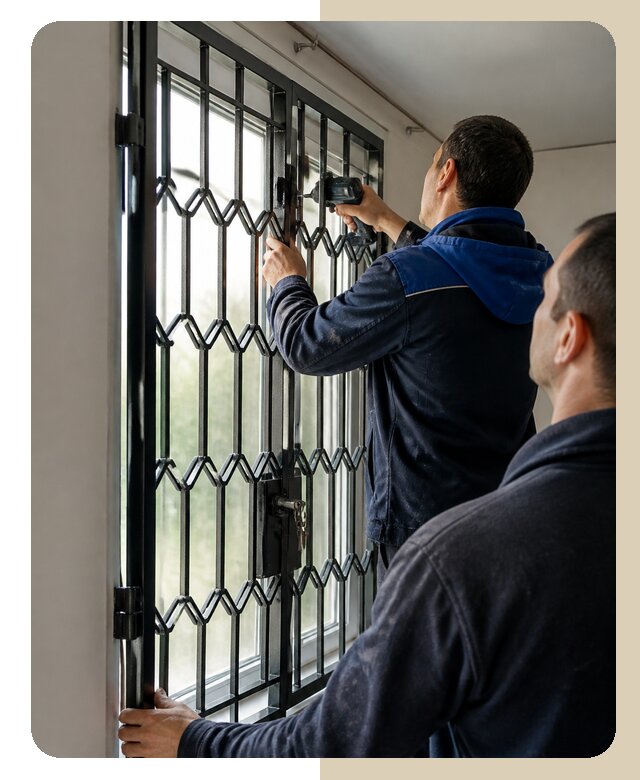 Установка распашных решеток в Нальчике цена от 6736 р. | ДвериЛегко-Нль